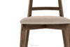 LILIO Krzesło vintage kremowy welur dąb lefkas kremowy/dąb lefkas - zdjęcie 5