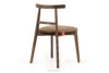 LILIO Krzesło vintage beżowy welur dąb lefkas beżowy/dąb lefkas - zdjęcie 4