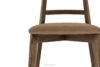 LILIO Krzesło vintage beżowy welur dąb lefkas beżowy/dąb lefkas - zdjęcie 5