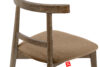 LILIO Krzesło vintage beżowy welur dąb lefkas beżowy/dąb lefkas - zdjęcie 7