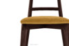 LILIO Krzesło vintage żółty welur mahoń żółty/mahoń - zdjęcie 5