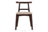 LILIO Krzesło vintage kremowy welur mahoń kremowy/mahoń - zdjęcie 3