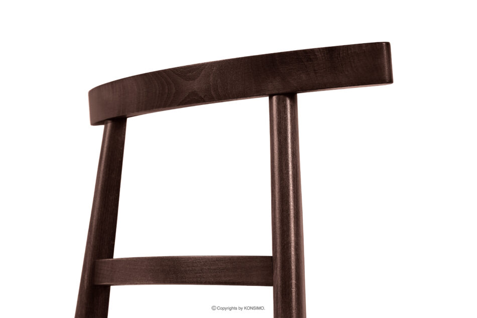 LILIO Krzesło vintage kremowy welur mahoń kremowy/mahoń - zdjęcie 7