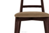 LILIO Krzesło vintage beżowy welur mahoń beżowy/mahoń - zdjęcie 5