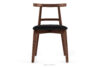 LILIO Krzesło w stylu vintage czarny welur orzech średni 2szt czarny/orzech średni - zdjęcie 3