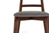 LILIO Krzesło w stylu vintage szary welur orzech średni 2szt szary/orzech średni - zdjęcie 6