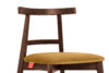 LILIO Krzesło w stylu vintage żółty welur orzech średni 2szt żółty/orzech średni - zdjęcie 7