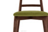 LILIO Krzesło w stylu vintage oliwkowy welur orzech średni 2szt oliwkowy/orzech średni - zdjęcie 6