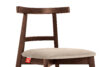 LILIO Krzesło w stylu vintage kremowy welur orzech średni 2szt kremowy/orzech średni - zdjęcie 7