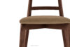 LILIO Krzesło w stylu vintage beżowy welur orzech średni 2szt beżowy/orzech średni - zdjęcie 6