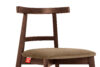 LILIO Krzesło w stylu vintage beżowy welur orzech średni 2szt beżowy/orzech średni - zdjęcie 7