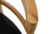 LILIO Krzesło w stylu vintage czarny welur jasny dąb 2szt czarny/jasny dąb - zdjęcie 6