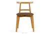 LILIO Krzesło w stylu vintage beżowy welur jasny dąb 2szt beżowy/jasny dąb - zdjęcie 3