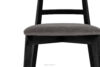 LILIO Krzesło w stylu vintage szary welur 2szt szary/czarny - zdjęcie 6