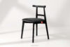 LILIO Krzesło w stylu vintage grafitowy welur 2szt grafitowy/czarny - zdjęcie 2