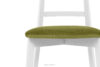 LILIO Białe krzesło vintage oliwkowy welur 2szt oliwkowy/biały - zdjęcie 7