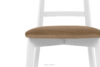 LILIO Białe krzesło vintage beżowy welur 2szt beżowy/biały - zdjęcie 7