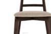 LILIO Krzesło vintage kremowy welur orzech ciemny 2szt kremowy/orzech ciemny - zdjęcie 6