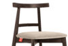 LILIO Krzesło vintage kremowy welur orzech ciemny 2szt kremowy/orzech ciemny - zdjęcie 7