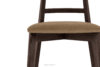 LILIO Krzesło vintage beżowy welur orzech ciemny 2szt beżowy/orzech ciemny - zdjęcie 6