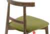 LILIO Krzesło vintage oliwkowy welur dąb lefkas 2szt oliwkowy/dąb lefkas - zdjęcie 8