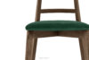 LILIO Krzesło vintage ciemny zielony welur dąb lefkas 2szt ciemny zielony/dąb lefkas - zdjęcie 6