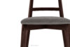 LILIO Krzesło vintage szary welur mahoń 2szt szary/mahoń - zdjęcie 6