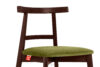 LILIO Krzesło vintage oliwkowy welur mahoń 2szt oliwkowy/mahoń - zdjęcie 7