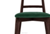 LILIO Krzesło vintage ciemny zielony welur mahoń 2szt ciemny zielony/mahoń - zdjęcie 6
