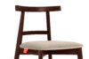 LILIO Krzesło vintage kremowy welur mahoń 2szt kremowy/mahoń - zdjęcie 7