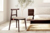 LILIO Krzesło vintage kremowy welur mahoń 2szt kremowy/mahoń - zdjęcie 10