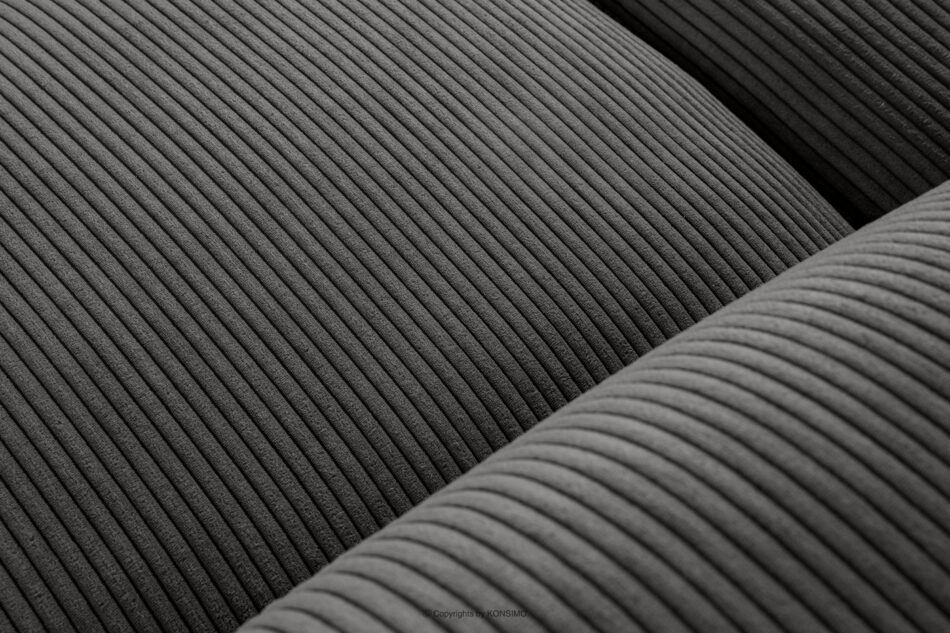 BUFFO Sofa modułowa dwuosobowa w tkaninie sztruks szara szary - zdjęcie 4