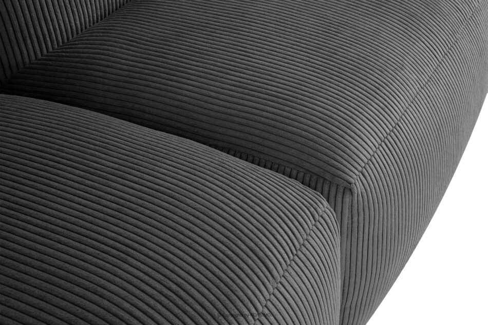 BUFFO Sofa modułowa dwuosobowa w tkaninie sztruks szara szary - zdjęcie 5