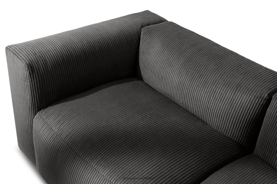 BUFFO Sofa modułowa dwuosobowa w tkaninie sztruks szara szary - zdjęcie 9