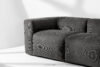 BUFFO Sofa modułowa dwuosobowa w tkaninie sztruks szara szary - zdjęcie 14
