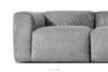 BUFFO Sofa modułowa dwuosobowa w tkaninie sztruks jasny szary jasny szary - zdjęcie 7