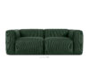 BUFFO Sofa modułowa dwuosobowa w tkaninie sztruks ciemny zielona ciemny zielony - zdjęcie 1