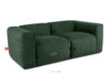 BUFFO Sofa modułowa dwuosobowa w tkaninie sztruks ciemny zielona ciemny zielony - zdjęcie 3