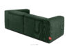 BUFFO Sofa modułowa dwuosobowa w tkaninie sztruks ciemny zielona ciemny zielony - zdjęcie 4