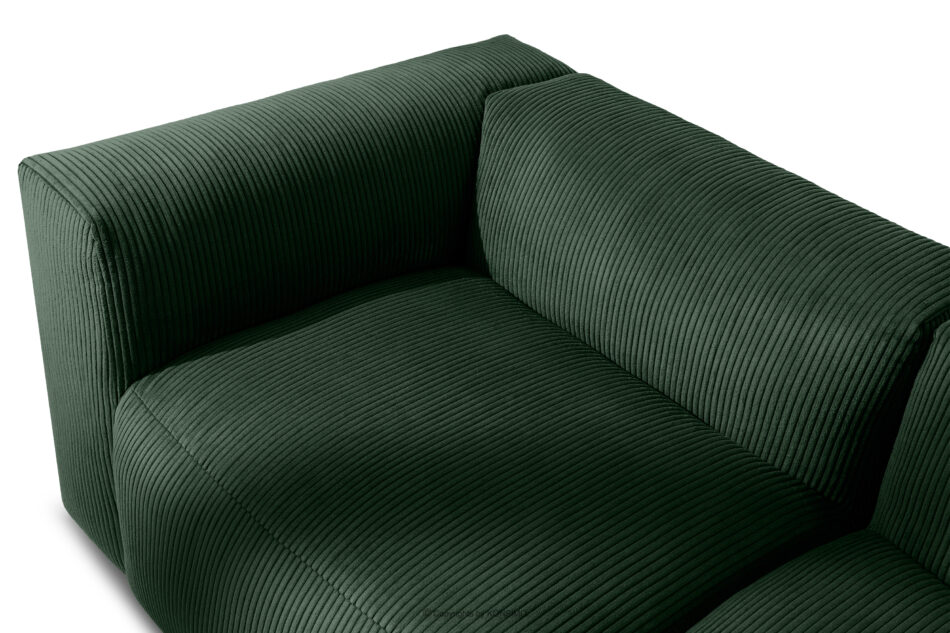 BUFFO Sofa modułowa dwuosobowa w tkaninie sztruks ciemny zielona ciemny zielony - zdjęcie 9