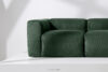 BUFFO Sofa modułowa dwuosobowa w tkaninie sztruks ciemny zielona ciemny zielony - zdjęcie 13