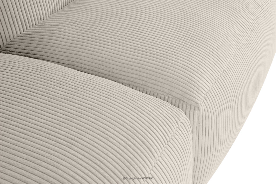 BUFFO Sofa modułowa dwuosobowa w tkaninie sztruks kremowa kremowy - zdjęcie 5