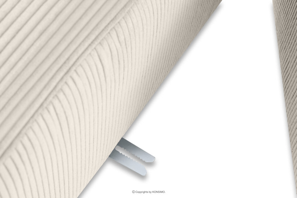 BUFFO Sofa modułowa dwuosobowa w tkaninie sztruks kremowa kremowy - zdjęcie 8