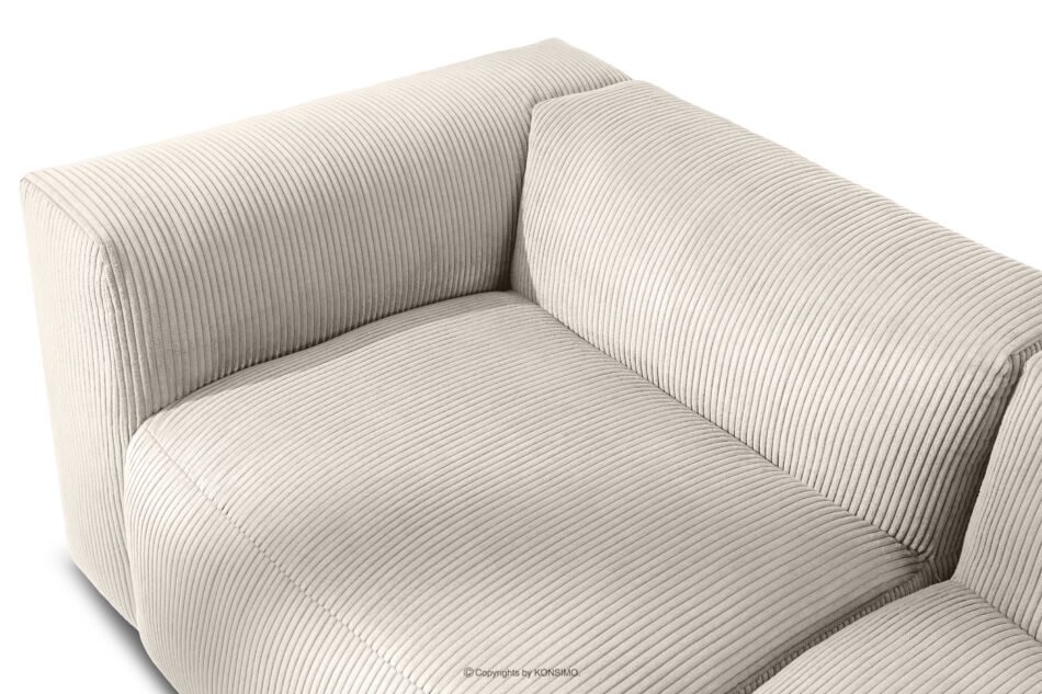 BUFFO Sofa modułowa dwuosobowa w tkaninie sztruks kremowa kremowy - zdjęcie 9