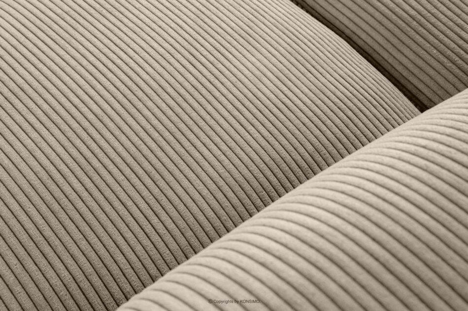 BUFFO Sofa modułowa dwuosobowa w tkaninie sztruks beżowa beżowy - zdjęcie 4