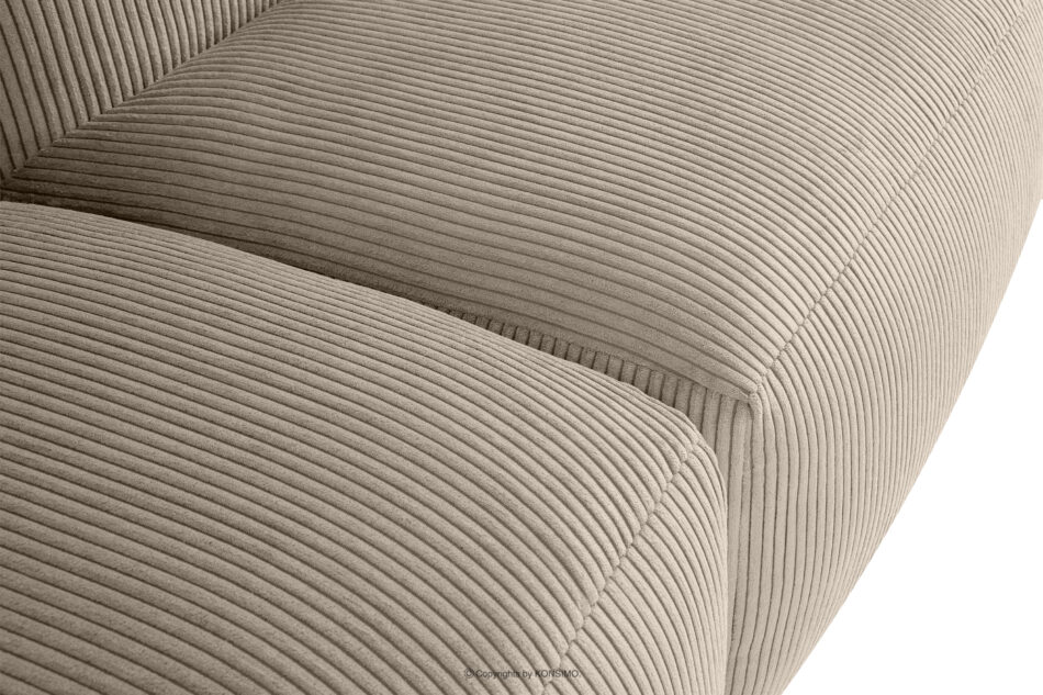 BUFFO Sofa modułowa dwuosobowa w tkaninie sztruks beżowa beżowy - zdjęcie 5