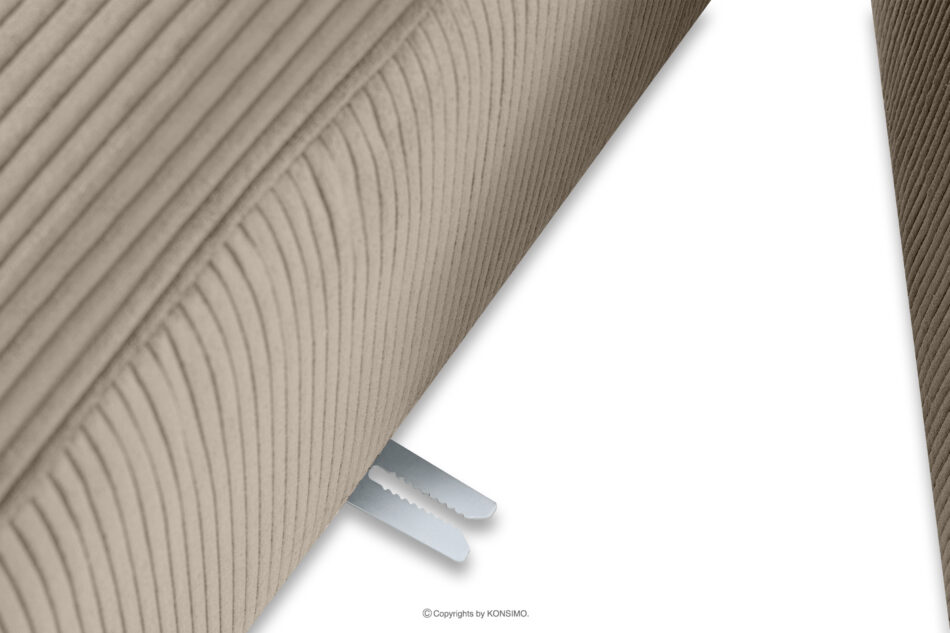 BUFFO Sofa modułowa dwuosobowa w tkaninie sztruks beżowa beżowy - zdjęcie 8