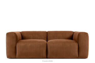 BUFFO, https://konsimo.pl/kolekcja/buffo/ Sofa modułowa dwuosobowa w tkaninie sztruks ruda rudy - zdjęcie