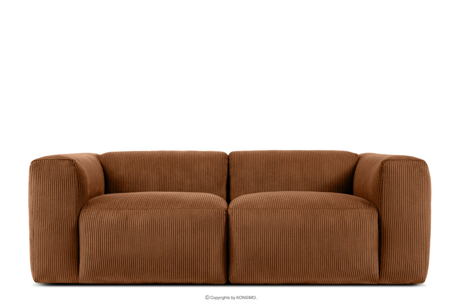 BUFFO Sofa modułowa dwuosobowa w tkaninie sztruks ruda rudy - zdjęcie 0