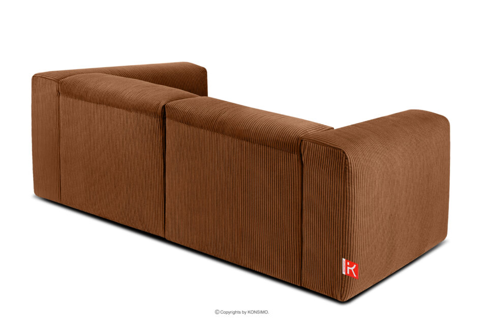 BUFFO Sofa modułowa dwuosobowa w tkaninie sztruks ruda rudy - zdjęcie 3